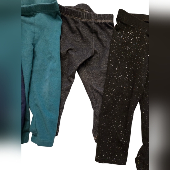 Bundle of Cat & Jack Toddler's Assorted Color Leggings Set 18 months - Picture 4 of 7